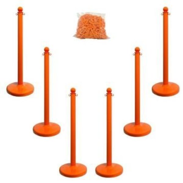 Accuform MEDIUM DUTY STANCHION POSTS COLOR PRC209OR PRC209OR